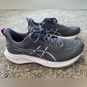 ASICS Women's GT 2000 13 Running Shoes Grey and Dark Pink Size 9.5 Regular Width